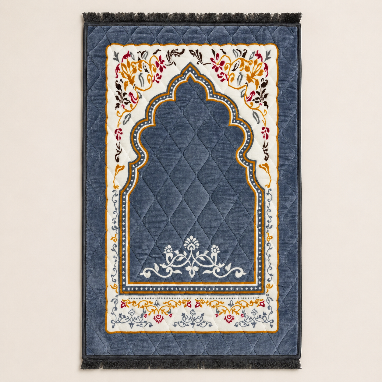 Luxury Gray Prayer Mat | Premium Islamic Janamaz