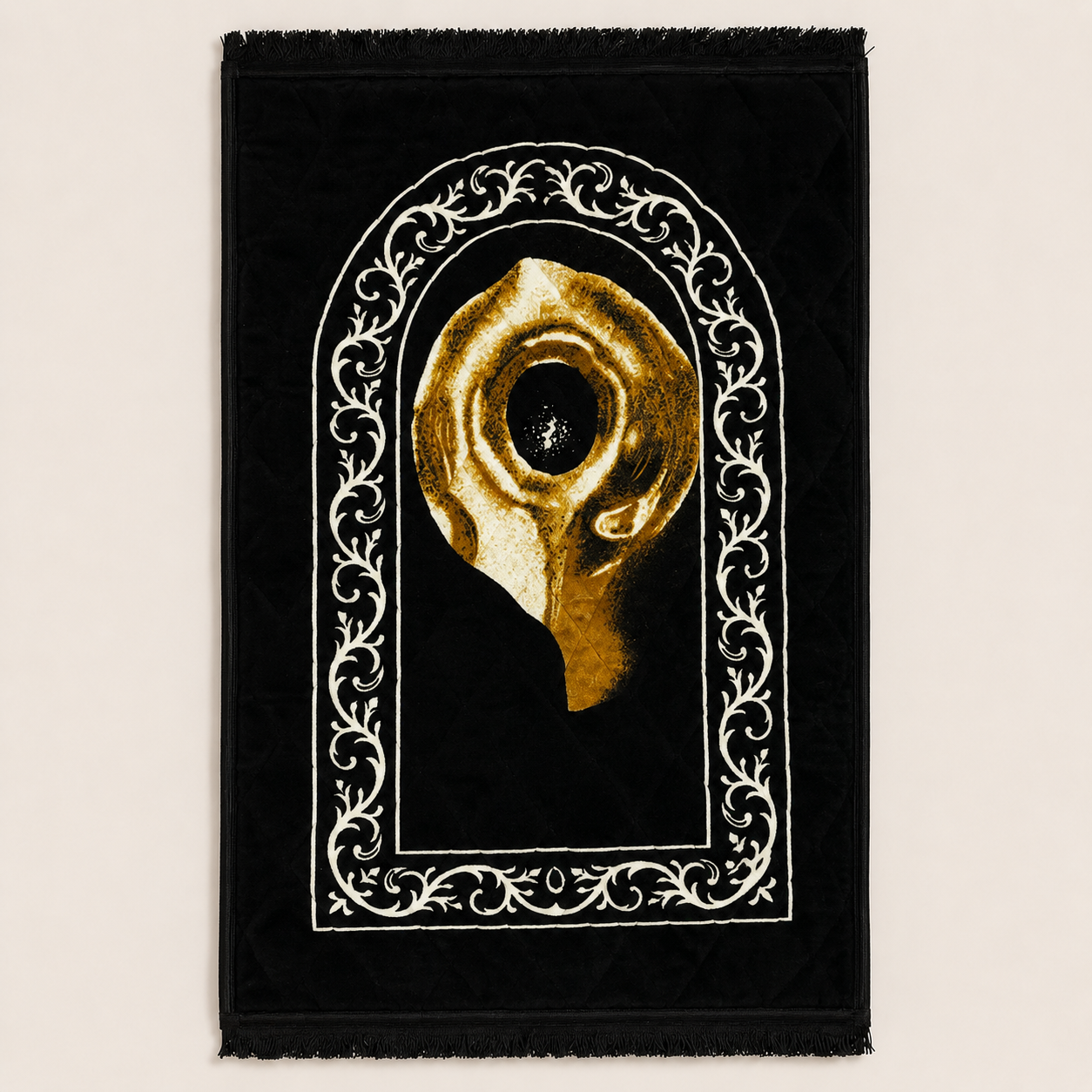 Luxury Black Prayer Mat | Premium Islamic Janamaz Online
