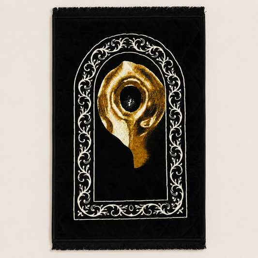 Luxury Black Prayer Mat | Premium Islamic Janamaz Online