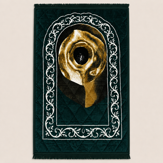 Luxury Emerald Green Prayer Mat | Premium Islamic Janamaz